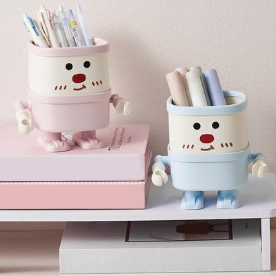 Stifthalter für den Schreibtisch, Cartoon-Bleistift-Aufbewahrungsbecher, multifunktionaler Make-up-Pinsel-Organizer für das Home Office, die Schule, das Klassenzimmer