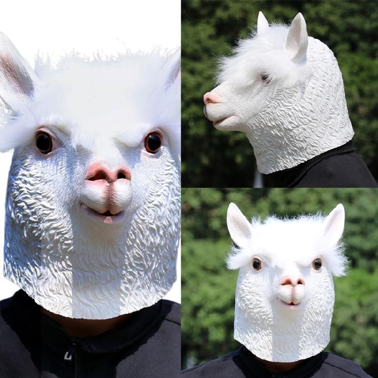 Maschera di Carnevale Pecora di Halloween Maschera Animale Cosplay a Testa Intera per Donna Uomo Travestimenti di Halloween Cosplay Carnevali