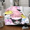 Customizable Sanrio1 Throw Blanket – Personalized Name, All-Season Cozy Snug Blanket, Machine Washable, Personalized Blanket