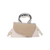 2025 Spring New Foreign Style Splicing Contrasting Color Portable Temperament Design Temperament Single Shoulder Crossbody Small Square Bag Woman