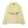 ZA Womens Thick Faux Fur Coat Winter Warm Fluffy Jacket Daily Wear