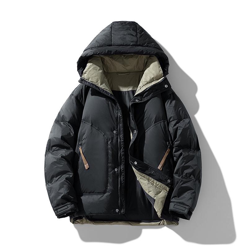 Unisex Stylish Hooded Down Jacket - Inspired by Iconic Duck Style, 85% White Duck Down