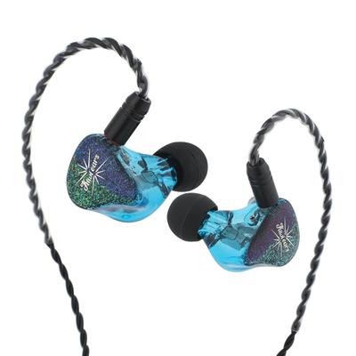 LINSOUL Kiwi Ears Forteza Hybrid HIFI Fones de ouvido tipo canal Plugue estéreo Conector de 2 pinos Design ergonômico Design de cavidade de impressão 3D Ajuste