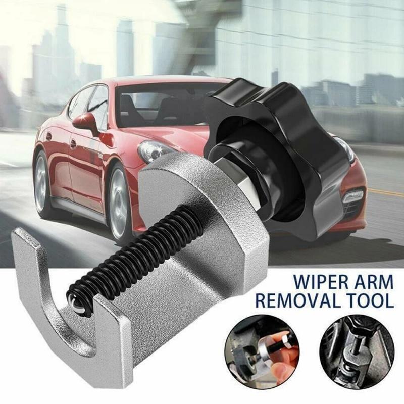 Universal Car Wiper Arm Removal Tool Stainless Steel Windshield Wiper Arm Puller Repair Dismantle Wrench with Adjustable Knob