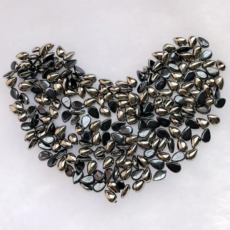 Glitter 200Pcs 4*6mm Glass Water Drop Rhinestones Flat Back Stones and Crystals For Nails Art Decorations Costume A56