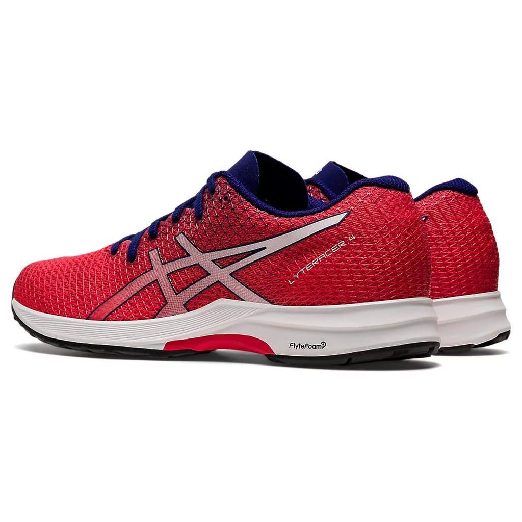 Asics Lyteracer 4 Breathable Low-Top Running Shoes Women Sneaker Red White 1012B192-601