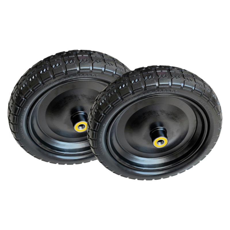 2 Pieces 13  Flat Free Wheels