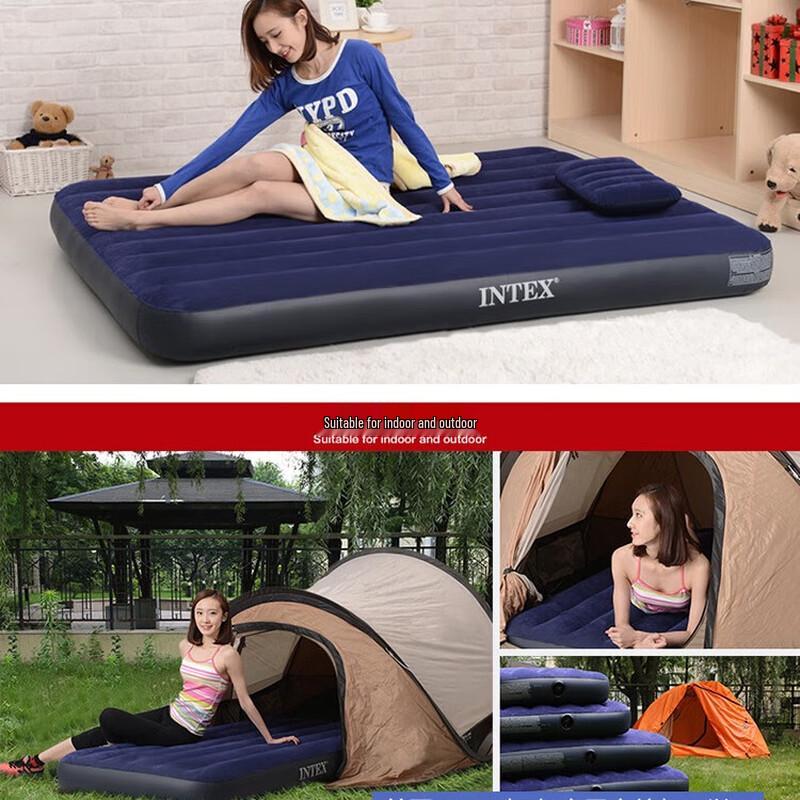 Outdoor Inflatable Camping Air Mattress 191 x 137 x 25 cm