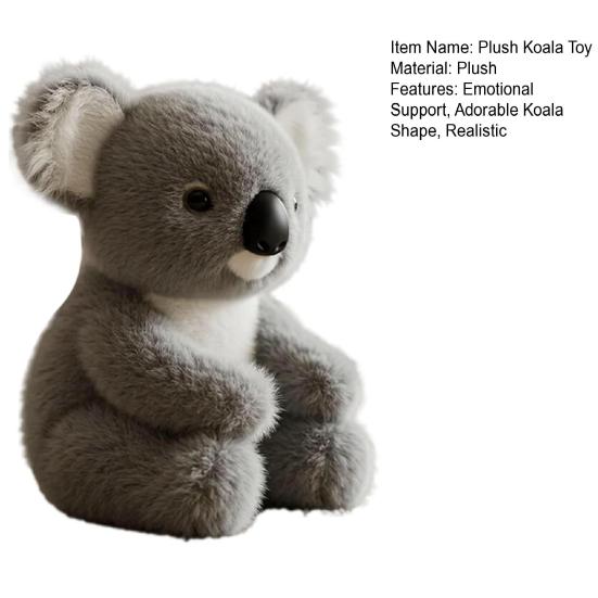 1/2/3Pcs Emotional Support Plush Koala Toy Anxiety Stress Relief Emotional Healing On Demand Koala Plushie Simulation Stuffed Animal Doll Decoration