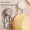 Wall-Mounted Suction Cup Bathroom & Kitchen Storage Rack