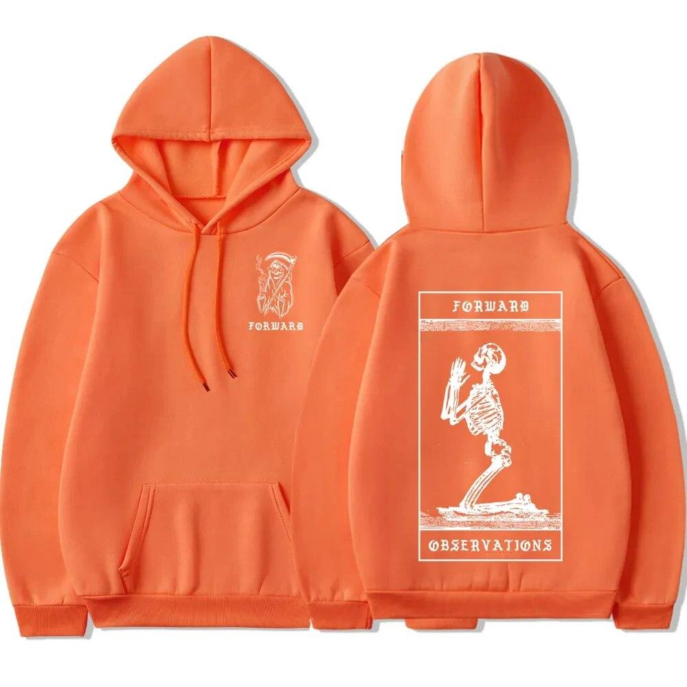 Praying Skeleton Forward Observations Group Print Pullover Hoody Unisex Hoodie Woman Sweatshirts Unisex Streetwear Y2k Clothing
