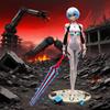 Figuras NEON GENESIS EVANGELION de 22cm Figura de Ação Ayanami Rei Decorações de Bolo Modelo de PVC Anime Asuka Makinami Brinquedos Colecionáveis