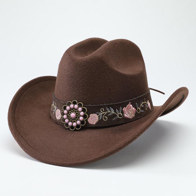 Jazz Hat For Adults With Chain Decor And Wide Brim For Casual Fashion And Outdoor Wear