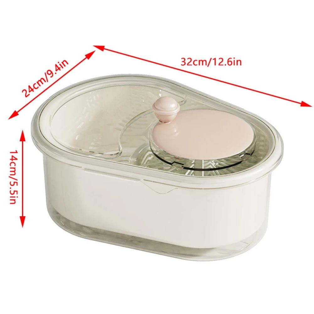 Manual Vegetable Fruits Cleaner Basket Hand Crank Vegetable Drain Basket Salad Spinner  Winter