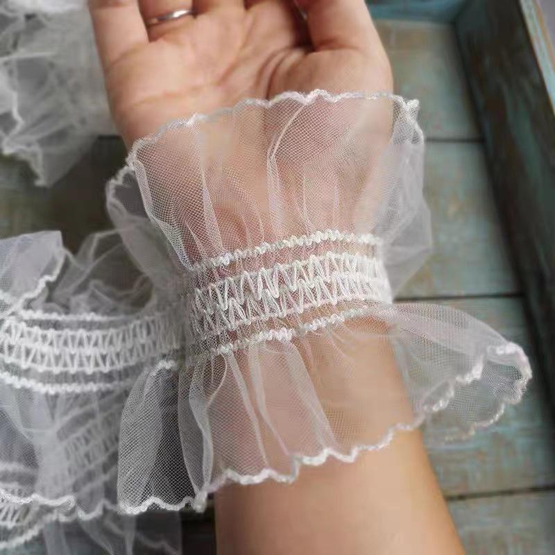 

Dark Lolita Lace Wrist Cuffs - Cute Fairy-Style Sleeve Concealers for Women One Size