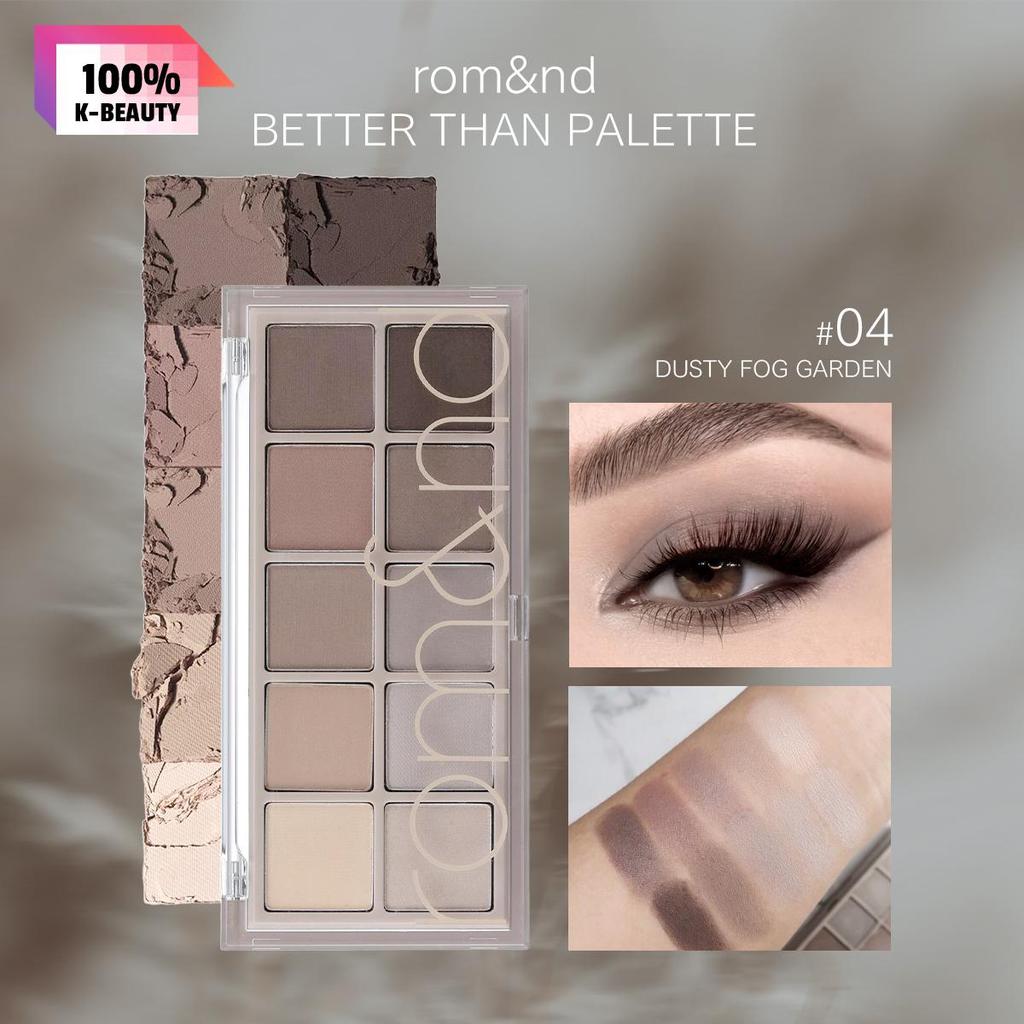 Rom&nd MELHOR QUE AS PALETAS 00-09/11-13, Inspirada no Jardim, Tons Totalmente Harmoniosos, Amigável para Iniciantes, Multiuso, K-Beauty, Maquiagem Coreana