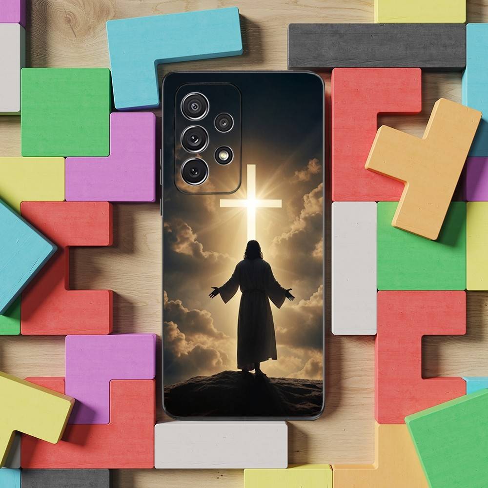 

Cross Bible Art Christian Case For Samsung S22,S25,S20,S10,Plus,Ultra,S24,S23,FE,S21,S9,Lite,Soft Silicone Black SamsungS10Plus