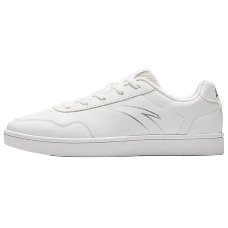 Anta Fashion Versatile Waterproof Lightweight Breathable Low-Top Skate Shoes Women sneaker Silver 922538041-2