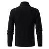 Men's Casual And Trendy Solid-color Warm Sweater, Fashionable Pullover, Men's Long-sleeved Sweater With Semi-high-neck Knitted Sweater Inside