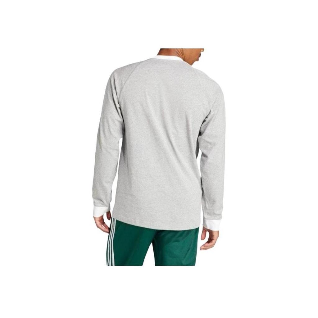 adidas Adicolor Classics 3-Streifen Langarm-T-Shirt Mittelgrau Melange Herren IM9429