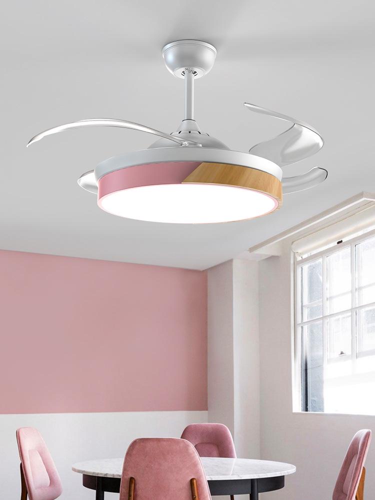 Modern Smart Ceiling Fan Light with Voice Control for Dining and Living Rooms