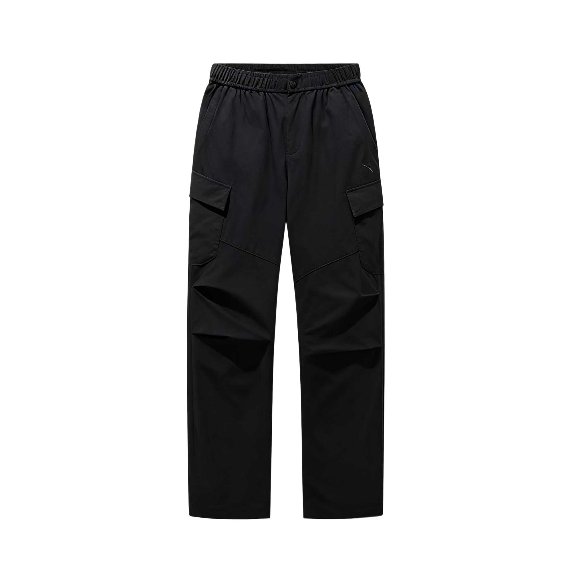 Anta Серия Outdoor Свободный крой На шнуровке Средняя посадка Удобные Спортивные Длинные брюки Мужские брюки Базовый-Черный 152516501-2 3XL
