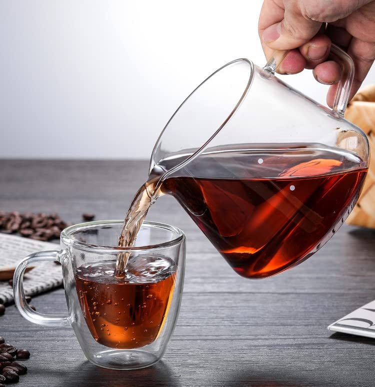 Gugrida 400ml 600ml Coffee Server Drip Coffee Server Hand Drip Coffee Server Heat Resistant