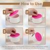 3Pcs Silicone Cup Covers 3.94" Teardrop Universal Cup Lids Reusable Drinking Hot Cold Beverages for Mugs Tea Cups Coffee Cup