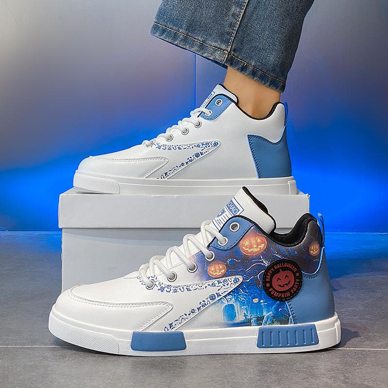 Large Size Men's Shoes Autumn High-top Shoes Men's Board Shoes Sneakers Men's Students 45 Teenagers 46 Trendy Shoes Size 47