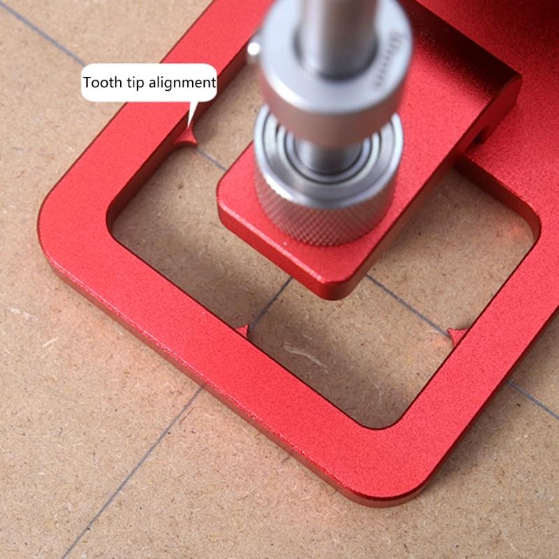 Heavy Duty Aluminum Alloy Hole Puncher Space Saving Fit for Office School Woodworking Projects Ergonomic Handle Design