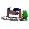 MOC Medieval  Building Blocks Set Hanging Cage Guillotine Castle Fountain Bonfire Tent Bulletin Board Ox Cart Carriage Gift Toy