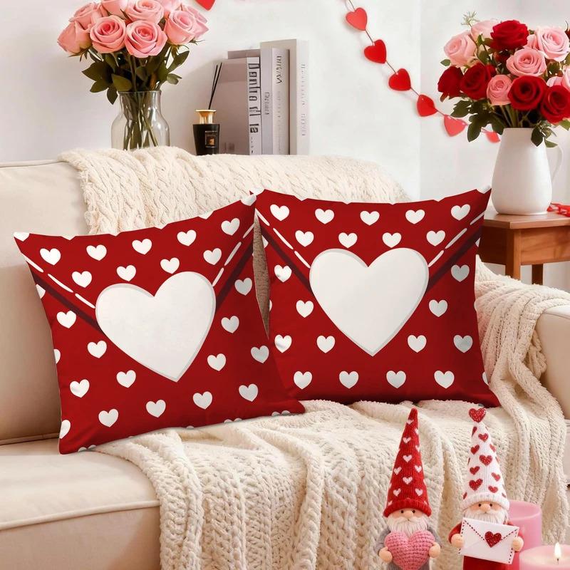 Vikama 2-Piece Valentine'S Day Pillowcase Set, Valentine'S Day & Wedding Anniversary Sofa Decorative Pillowcases