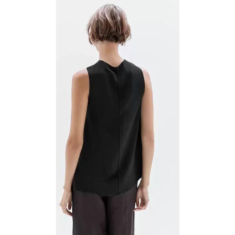 Zbzr Spring New Women Clothes Detachable Brooch Design Sense Hanging Collar Sling Shirts Top 5127727