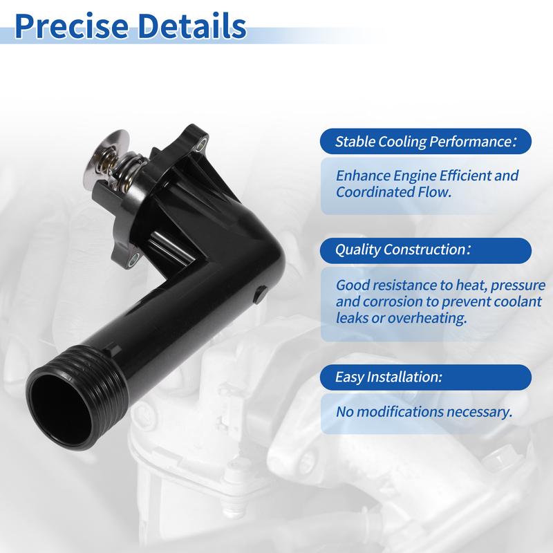 X Autohaux Engine Coolant Thermostat Housing Assembly No.11531247125 for BMW 3 Series E36