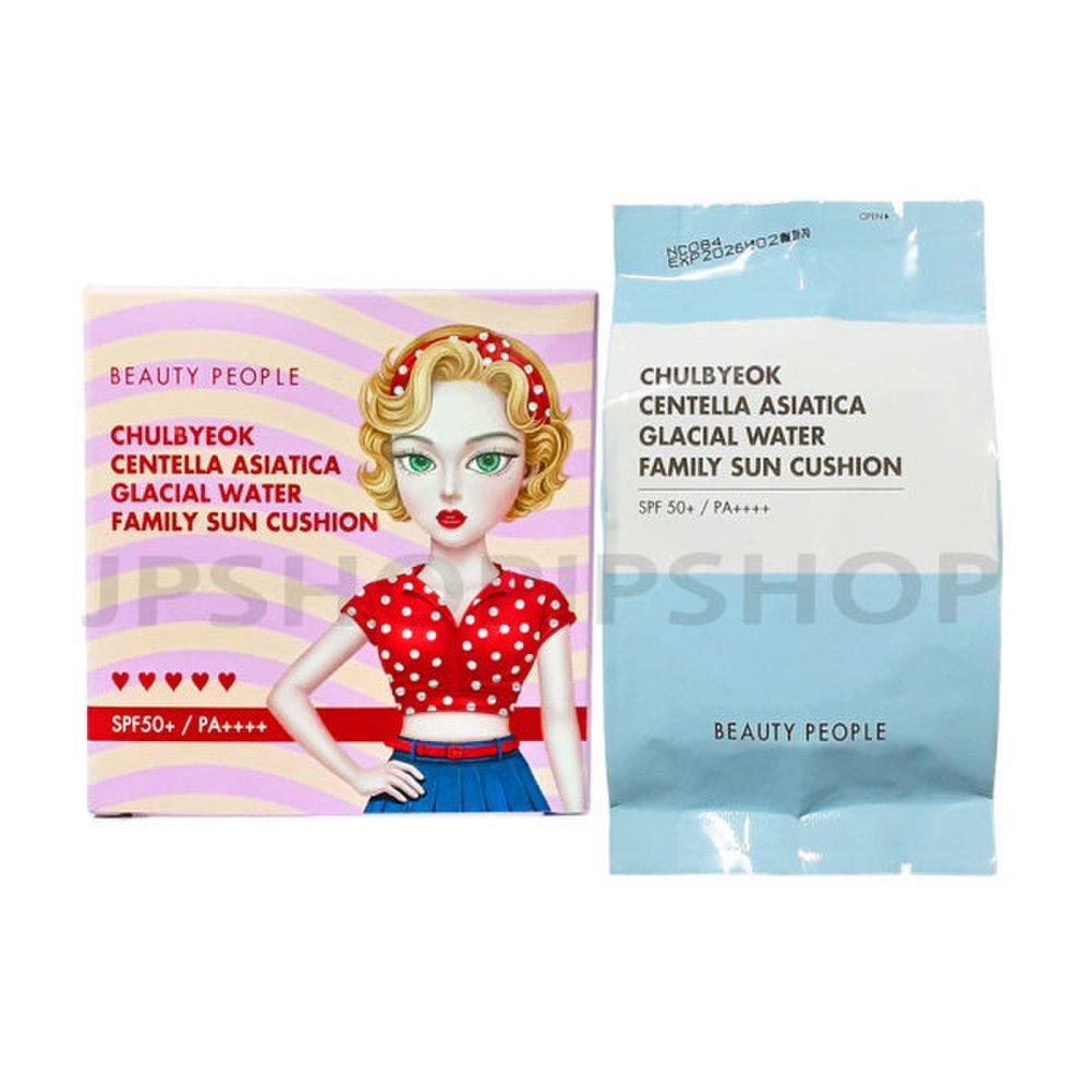 Iron Wall Girl Centella asiatica Glacier Water Family Sun Cushion 25g Mixed Tea (Main Product + Refill)