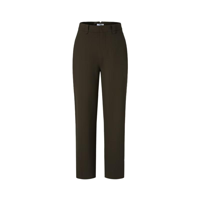 

JUZUI Women s Winter Thin Fleece Roman Fabric Commuter Pants JWDD11002 S
