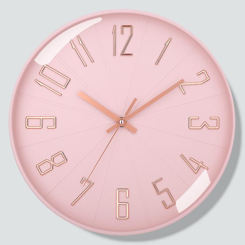 

10 Inch 25CM Silent Wall Clock Creative Fashion Home Living Room 3D Digital Simple Clock