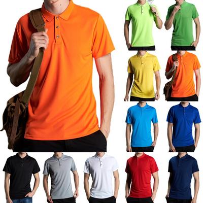Polo de Golf à manches courtes pour hommes, couleur unie, T-Shirts décontractés d'été à col