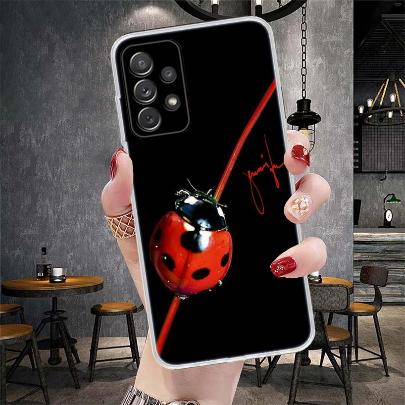 Insect Seven-Star ladybug Phone Case For Samsung Galaxy A13 A14 A15 A16 A17 A53 A54 A55 A56 A57 A33 A34 A35 A36 A37 A23 A24 A25