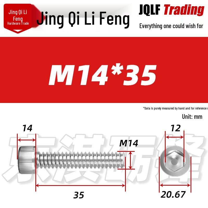 201 Stainless Steel Hex Socket Head Cap Screws M3-M27, Fully Threaded