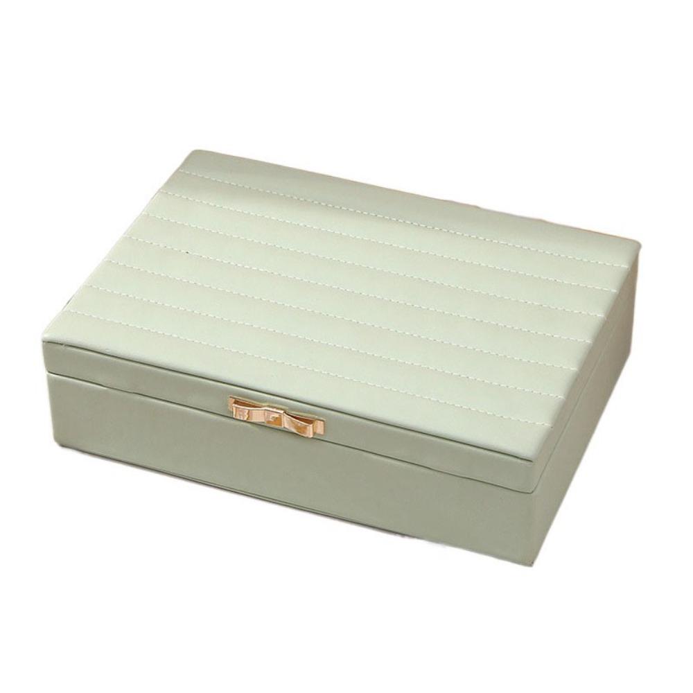 Rings Necklace Jewelry Storage Boxes Velvet Inner Bracelet Carrying Case Travel Use