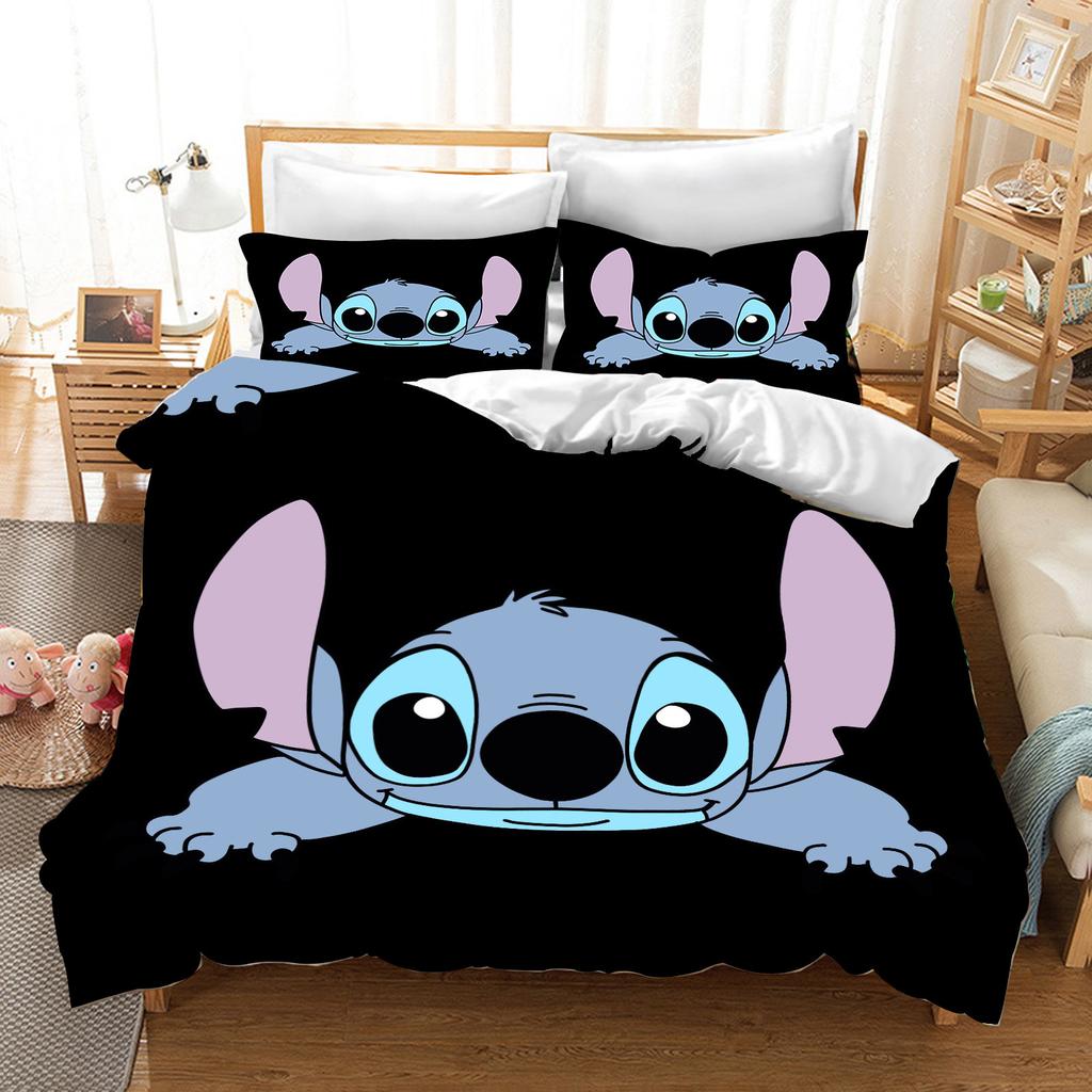 Stitch Printed Bedroom bedding set duvet cover Christmas Gifts Comforte Cartoon With pillowcase children's suitable and adults
