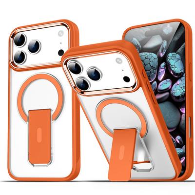 Unsichtbarer Schreibtischständer, Integrierte magnetische Ringhülle für iPhone 17 Pro Max 17 Air 17 pro 16e 16 15 + 14 13 12 11 Schlanke Rückabdeckung