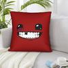 1Pc Red Super Meat Man Style Pillowcase, Modern Farmhouse Decor, Machine Washable Pillow Cover For Sofa Bed Car Office Bedroom