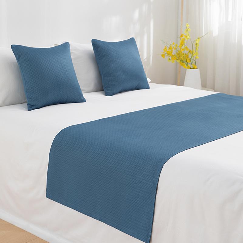 Sales Water Ripple Bed Runner Throw Home El Decoration Bed Flag Wedding Bedroom Bed Tail Towel Pillowcase Laying Blanket