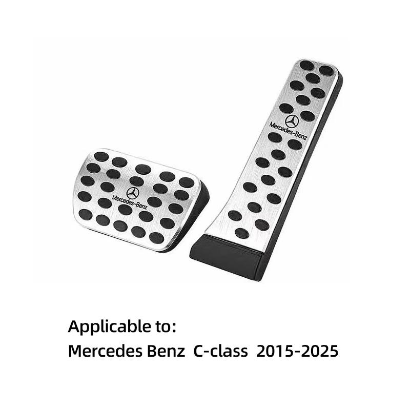 2025 Hot 2pcs Car Foot Accelerator Brake Pedal Cover Accessories For Mercedes Benz AMG W177 W176 X166 X167 C257 C218 X253 C118 C