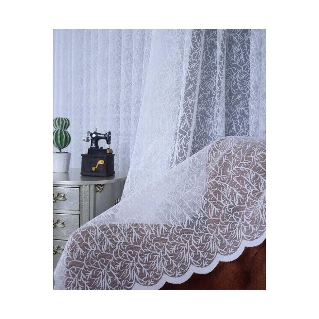 Luxury Knitted Tulle Curtain Patch Pattern Plain Sewing 1/2 Sparse Pleated