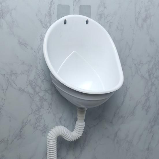 Waterless Wall-Mounted Urinal Anti-Odor Drain Design High-Efficiency Urine Diverter Easy Installation Kids Bathroom Toilet Urinal