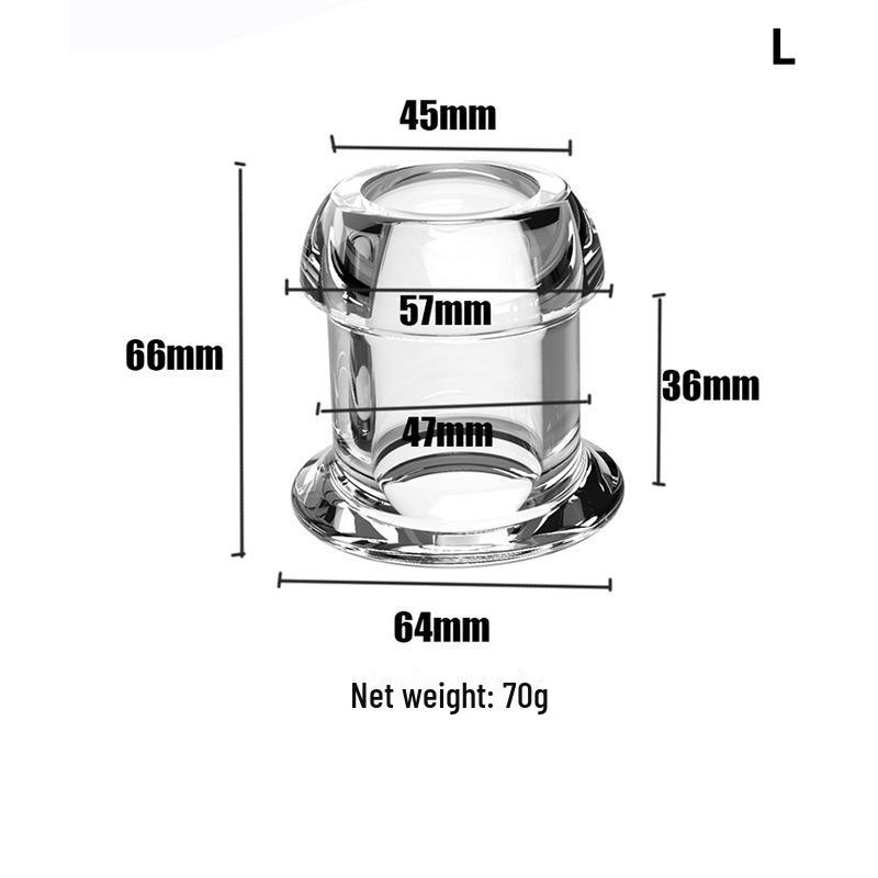 Clear Hollow Anal Dilator for Men and Women - Anus Enema Flushing Toy