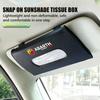 For Abarth Car Tissue Box Leather Sunshade Plate Tissue Box Storage Decoration Accessories FR FIAT 500 Doblo Tipo Panda Ducato